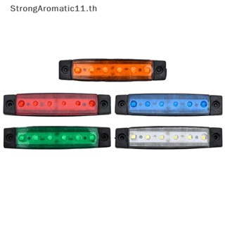 Strongaromatic ไฟสัญญาณเตือน Led 6 ดวง 12V 24V สําหรับติดท้ายรถบรรทุก รถพ่วง 1 ชิ้น