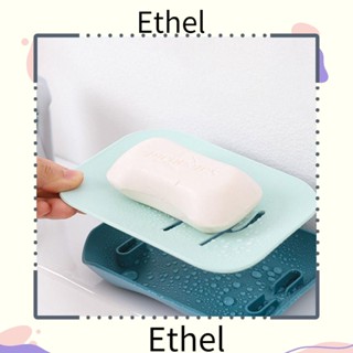 Ethel1 จานวางสบู่ PP ระบายน้ําได้เอง ทําความสะอาดง่าย คุณภาพสูง สําหรับห้องครัว