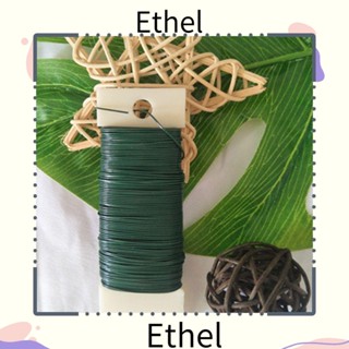 Ethel1 พวงหรีดดอกไม้ พลาสติก เคลือบ 38 หลา สําหรับตกแต่งคริสต์มาส