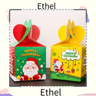 Ethel1 ถุงกระดาษใส่ของขวัญ ลายซานตาคลอส สโนว์แมน 5 ชิ้น ต่อชุด