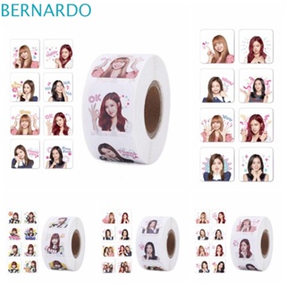 Bernardo สติกเกอร์ฉลาก ลาย Blackpink DIY สําหรับตกแต่งไดอารี่ งานฝีมือ 500 ชิ้น ต่อม้วน