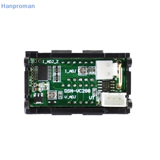 Hanproman&gt; แผงโวลต์มิเตอร์แอมมิเตอร์ดิจิทัล DC 0-100V 10A หน้าจอคู่ วัดแรงดันไฟฟ้า 0.28&amp;quot; ไฟ LED สีแดง สีฟ้า อย่างดี