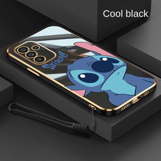 เคสโทรศัพท์ ซิลิโคนนิ่ม ขอบตรง ลายมอนสเตอร์ Stitch ตลก มีสไตล์ สําหรับ Samsung Galaxy M54 M14 5G M52 M23 M53 M33 5G M13 M31