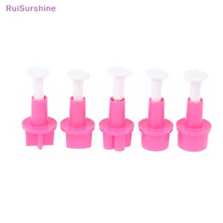 Ruisurshine ใหม่ แม่พิมพ์ตัดคุ้กกี้ เค้ก บิสกิต รูปหัวใจ พลัม DIY 5 ชิ้น