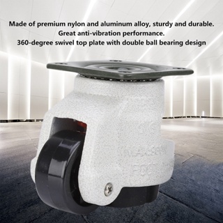 Tool Center 4pcs 1.5" Retractable Leveling Caster Industrial Machine ลูกล้อหมุนความจุ 220lbs