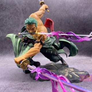 🔥สปอตสินค้า🔥ฟิกเกอร์ วันพีซ โมเดลฟิกเกอร์ โมเดล One Piece Roronoa Zoro figure โซโล - โมเดลฟิกเกอร์ One Piece Ronoa Zoro Asura ขนาดใหญ่ 25 ซม. สําหรับตกแต่ง