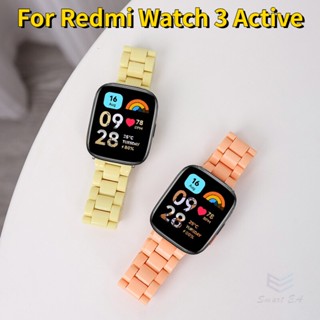 สายนาฬิกาข้อมือเรซิ่น แบบเปลี่ยน สําหรับ Redmi Watch 3 Active Xiaomi Redmi Watch 3 Lite