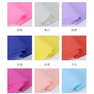 กระดาษห่อช่อดอกไม้ ผ้าฝ้าย คละสี สําหรับตกแต่งเทศกาล แอปเปิ้ล DIY จํานวน 5 ชิ้น