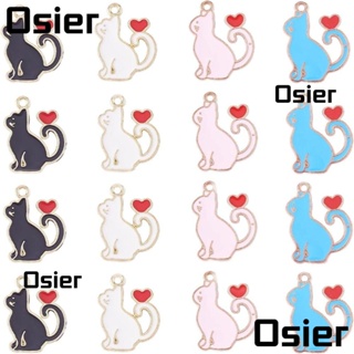 Osier1 คีย์เวิร์ด: จี้แมวน้อย, สีชมพู, ทองเหลืองดํา, เครื่องประดับทํา DIY หัวใจรัก สําหรับเครื่องประดับต่างหู