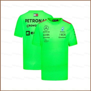 เสื้อยืดแขนสั้น พิมพ์ลายทีมแข่งรถ Mercedes AMG F1 HQ1 2023 พลัสไซซ์ QH1