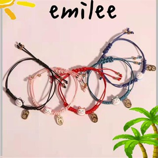 Emilee สร้อยข้อมือ แมวนําโชค น่ารัก แฟชั่นใหม่ แฮนด์เมด