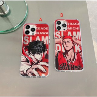 พร้อมส่ง เคสโทรศัพท์มือถือ ปุ่มโลหะ ลาย Slam Dunk สําหรับ iphone14 promax 14 14pro 14plus 13 12 11 13PROMAX