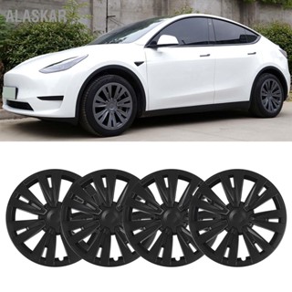 ALASKAR 4PCS 19in ล้อ Hub Cap รุ่น X ลายสก๊อตล้อเปลี่ยนฝาครอบสำหรับ Tesla Y 2020 ถึง 202