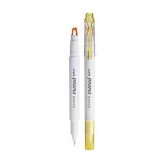 UNI ปากกาเน้นข้อความ 2 หัว สีเหลืองอ่อน รุ่น PROPUS PUS-103T