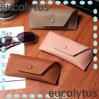 Eucalytus1 กระเป๋าใส่แว่นตากันแดด หนัง PU กันแรงดัน แบบพกพา สําหรับผู้ชาย