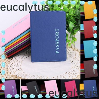 Eucalytus1 ที่ใส่หนังสือเดินทาง แบบพกพา ที่ใส่ตั๋ว หนัง PU