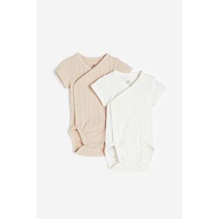 H&amp;M  Girl 2-pack wrapover bodysuits 1160545_1