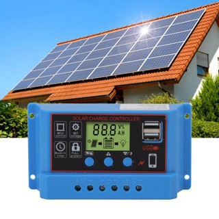 Youpin 12V 24V Solar Charge Controlle LCD แสดงผล แผงควบคุมพลังงานแสงอาทิตย์สำหรับป้ายไฟเตือน