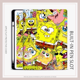 SpongeBob เคสไอแพด gen6 mini 1 2 3 4 5 6 air 4 5 เคส iPad 10.2 gen 7 8 9 case pen slot เคสไอแพด นอน gen10 pro11 2022