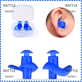 Wattle ปลั๊กอุดหู ซิลิโคน กันน้ํา กันแพ้ สําหรับดําน้ํา ผู้ใหญ่ 1 คู่