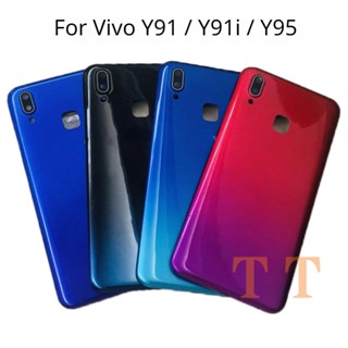 ใหม่ เคสแบตเตอรี่ กรอบกลาง ด้านหลัง พร้อมเลนส์กล้อง และปุ่มด้านข้าง สําหรับ Vivo Y91 Y91i Y95