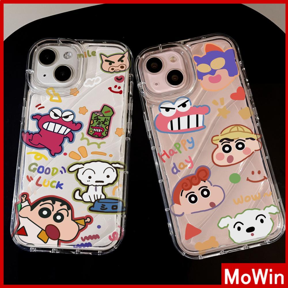 Mowin - เข้ากันได้สำหรับ 15 เคสไอโฟน11 เคส iphone 11 เคสใสระลอกน้ำ TPUกันกระแทกนุ่มใสการ์ตูนคลาสสิกเด็กตลกเข้ากันได้กับ iPhone 13 Pro max 12 Pro Max XR XS 7 8Plus