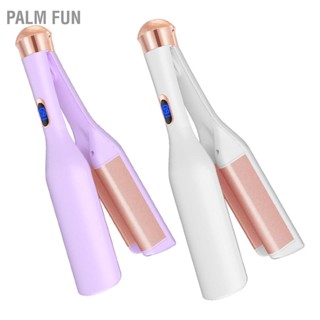 Palm Fun เหล็กดัดผม 32 มม. ลึก V รูปผมร้อนเร็วดัดผมไม้กายสิทธิ์สำหรับเดินทางบ้าน CN ปลั๊ก 220V