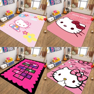 Hellokitty พรมปูพื้น กันลื่น ลายเฮลโลคิตตี้น่ารัก ขนาด 140x200 ซม. 120x200 ซม. 80x120 ซม. 100x200 ซม. สําหรับห้องนอน ห้องนั่งเล่น โซฟา