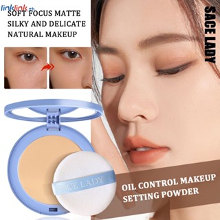 Sace Lady 8g Silk Soft Mist Powder Cake Original Pressed Powder Oil Control Face Powder Foundation Long-last Waterproof Natural Nude Makeup Linklink