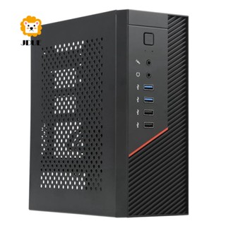 เคสพาวเวอร์ซัพพลาย A09P Black Mini Itx Case Desktop Mini Itx Htpc Chassis Game Computer Can Stand or Lie Down สําหรับพาวเวอร์ซัพพลาย ขนาดเล็ก 1U