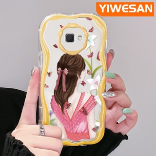 เคสโทรศัพท์มือถือ ซิลิกาใส กันกระแทก ลายผีเสื้อ เด็กผู้หญิง สําหรับ Samsung J7 Prime J7 Prime 2 J2 Prime