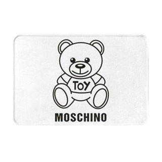 Moschino (9) พรมเช็ดเท้า ผ้าสักหลาด กันลื่น ดูดซับน้ํา แห้งเร็ว สําหรับห้องน้ํา 16x24 นิ้ว พร้อมส่ง