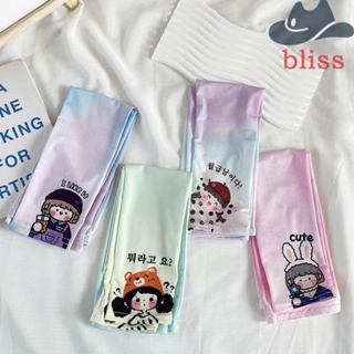 Bliss ปลอกแขน การ์ตูน กลางแจ้ง Kawaii ระบายอากาศ ป้องกันรังสียูวี ขี่จักรยาน กันแดด ฤดูร้อน กีฬา สําหรับผู้หญิง แขนระบายความร้อน