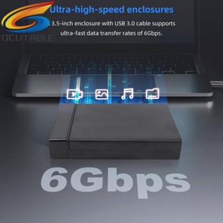 [Qcutable.th] ฮาร์ดไดรฟ์ภายนอก USB3.0 แบบพกพา สําหรับ SATA 1 2 3 3.5 นิ้ว