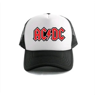 ใหม่ หมวกทรัคเกอร์ ผ้าตาข่าย สีดํา SABBATH/ACDC 2023