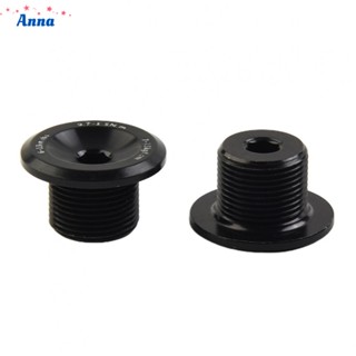 【Anna】Crank Screw 23.8mm Nut Black Durable High Quality For Electric Bicycle