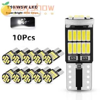 Mayshow หลอดไฟสัญญาณถอยหลังรถยนต์ Led 4014 SMD 6000K 168 194 W5W T10 10 ชิ้น