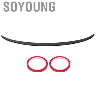 Soyoung Car Spoiler Trunk for F10 ABS Lip Black Wing M Performance Style Rear Fit 5 Series 2010‑2016