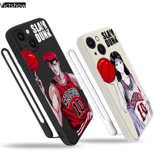 เคสโทรศัพท์มือถือ TPU นิ่ม กันกระแทก ปิดด้านหลัง ลายการ์ตูนอนิเมะ Slam Dun พร้อมสายคล้อง สําหรับ Infinix Hot 10 11 Play 10 10t 10s NFC 10i S4 9 Pro 10 Lite 11 Plus Hot 9 Play 11 11S NFC Smart 4 4C 5 Pro 3 Plus Note 8 10 Tecno Spark 5 PRO A15 A16 A5S