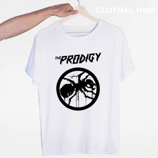 เสื้อยืดลําลอง แขนสั้น คอกลม พิมพ์ลายวงร็อค THE PRODIGY EXPERIENCE THE PRODIGY แฟชั่นสําหรับผู้ชาย