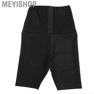 Meyishop Sweating Shapewear High Waisted Shorts Butt Lifting Buttons Pants for Women Sauna Yoga Gym