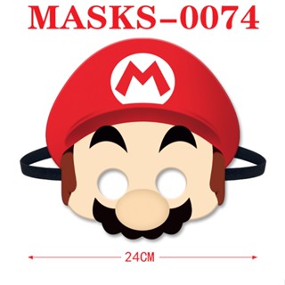 Nintendo Super Mario หน้ากากคอสเพลย์ ผ้าฝ้าย PP ลายการ์ตูน พร็อพสําหรับเด็ก