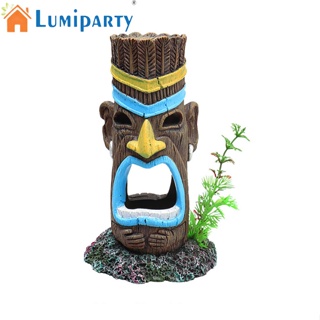 Lumiparty หัวเรซิ่นจําลอง อุปกรณ์เสริม สําหรับตกแต่งตู้ปลา