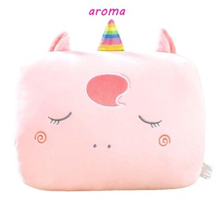 Aroma หมอนตุ๊กตานุ่ม รูปสตรอเบอร์รี่ เพนกวิน สับปะรดน่ารัก ให้ความอบอุ่น สําหรับตกแต่งบ้าน