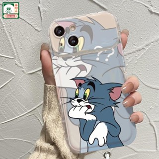 【ส่งจากไทย】การ์ตูนตลกเคสใสสำหรับ iPhone 11  XR 13 12 14 Pro Max SE Max X XS Plus 7 8 PlusCase เคสไอโฟนใสกันกระแทกเคสโทรศ