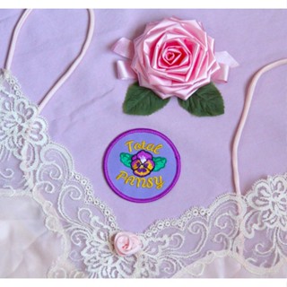 Total Pansy Patch Embroidered, Ferro No Remendo, Sew No Remendo, Patches Para Jaquetas Clearance sale