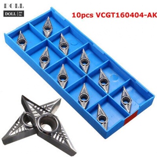 ⭐24H SHIPING ⭐CNC Insert Kits Tools VCGT160404-AK H01 10pcs/box Accessories Aluminum