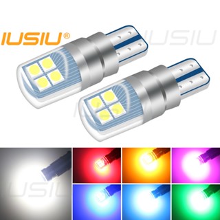 Iusiu หลอดไฟเลี้ยว LED T10 168 194 501 W5W WY5W 3030 8SMD สว่างมาก สําหรับรถยนต์ รถจักรยานยนต์