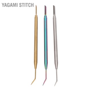 Yagami Stitch 3 PCS Lash Lift Perm Tools Professional Comb Perming Tinting Curling Extensions Supplies Gold Silver