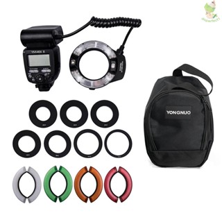 Yongnuo YN14EX II แหวนแฟลชกล้อง Speedlite GN18 TTL 5600K 3s Recycle Tim Came-8.9